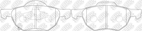 Колодки тормозные HONDA ACCORD 2.0/2.2/2.4 03 передние PN8125 PN8125 NIBK