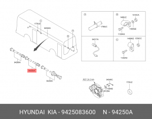 Трос спидометра средний AERO 9425083600 HYUNDAI KIA