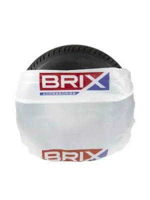 пакет для шин BRIX! R12-22 110x110, комплект 4шт, белый с печатью BRX0260003 BRIX