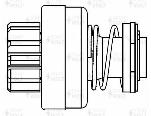 Привод стартера (бендикс) ГАЗ ГАЗон Next с дв. ЯМЗ-534,536 VCS 0303 VCS0303 START VOLT
