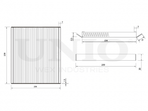 Фильтр салонный угольный FLT-40142C UNIO