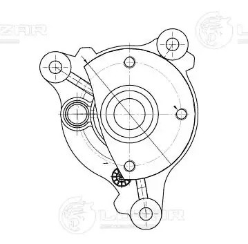Насос водяной для а/м Hyundai Solaris (17-)/Kia Rio (17-)/Ceed (18-) 1.4i [G4LC] LWP 0806 LUZAR