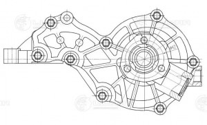AUDI A4 B5 / A6 C4 / PASSAT B5 с корпусом / 1.8T LWP 18173 LUZAR