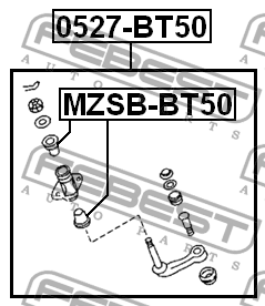 Рычаг маятниковый MAZDA BT-50 2006-2012 0527-BT50 0527-BT50 FEBEST