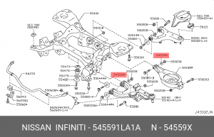 Шайба NISSAN 545591LA1A 545591LA1A NISSAN