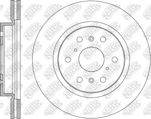 Диск тормозной HAVAL (21-) задний (1шт.) NIBK RN2661 NIBK