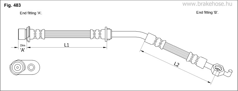 Шланг тормозной FT0966 FT0966 K K