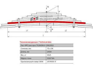 Лист №3 752609VV-2912103 752609VV2912103 OMK AUTO