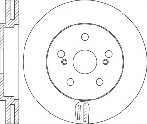 Диск тормозной LEXUS RX 2008-2015 RN1578 RN1578 NIBK