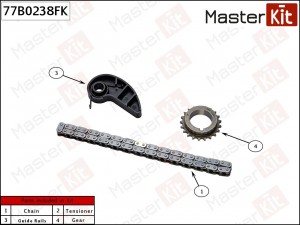 Комплект цепи масляного насоса MAZDA 3/6/CX-5 2.0L PE-VPS 13- Masterkit 77B0238F 77B0238FK MASTER KIT