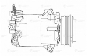 Компрессор кондиц. для а/м Ford Kuga II (13-) LCAC 1025 LUZAR