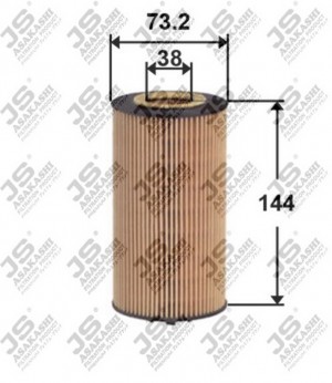 фильтр масляный!\Audi A4/A6/A6, VW Phaeton 3.7/4.2 V8 02> OE0035 JS ASAKASHI