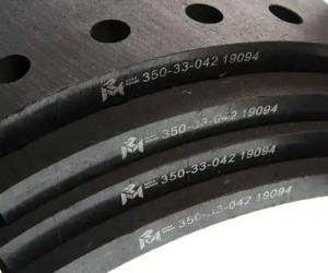 Накладка тормозной колодки BPW SAF (420x200) стандарт 80 отв. 8x15 / 93251 (8шт. 350-33-042 MEGA POWER