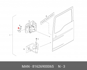 Демпферный буфер MAN 81626900065 MAN