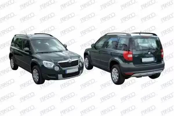 бампер передний! (верхняя секция)\ Skoda Yeti 10-13 SK7101011 PRASCO GROUP