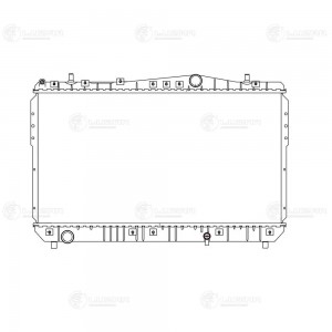 Радиатор охл. для а/м Chevrolet Rezzo (00-) МТ LRc0522 LRC0522 LUZAR