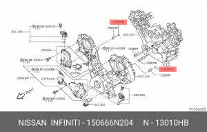 Кольцо уплотнительное 15066-6N204 15066-6N204 NISSAN