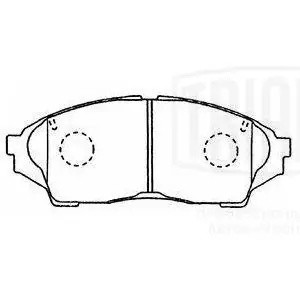 Колодки торм. Toyota Mark II/Chaser/Cresta X100 (96-) диск. перед. (PF 4341) PF 4341 TRIALLI