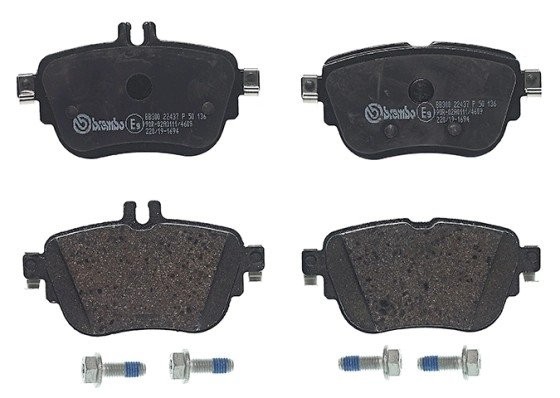 Колодки тормозные MERCEDES E (W213) задние (4шт.) BREMBO P50136 BREMBO