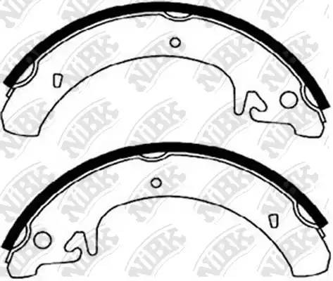 Колодки тормозные ВАЗ-2108-2115,1118 задние (4шт.) NIBK FN0511 NIBK