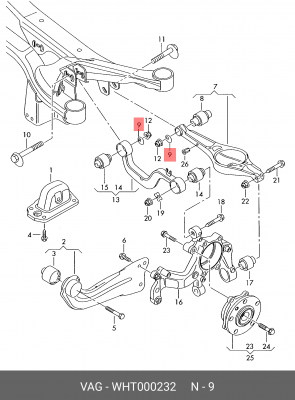 PASSAT [B6] (2005-2010)/OCTAVIA (A5 1Z-) (2004>) WHT 000 232 VAG
