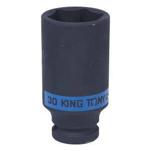головка торцевая ! 1/2'DR 6-гранная глубокая ударная 30mm KING TONY/5/50\ 443530M KING TONY