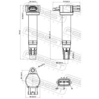 КАТУШКА ЗАЖИГАНИЯ 04640-002 04640002 FEBEST