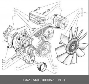 Втулка ГАЗ-560 установочная картера двигателя (ОАО ГАЗ) 5601009067 GAZ GAZ