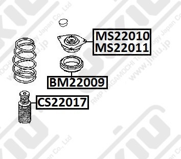 Подшипник опоры амортизатора NISSAN QASHQAI, TIIDA, MICRA K12 BM22009 BM22009 JIKIU