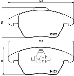 P61076 FDB1728=1030 10 !колодки дисковые п.\ Citroen C4, Peugeot 307/308 1.6-2.0 P61076 BREMBO