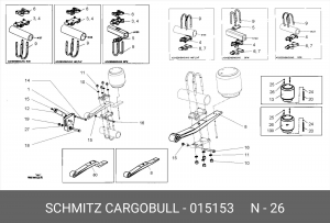 Шпилька M10/М12х1,75 015153 SCHMITZ CARGOBULL