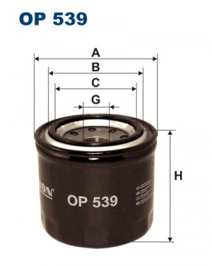 Фильтр масляный SUZUKI FILTRON OP539 FILTRON