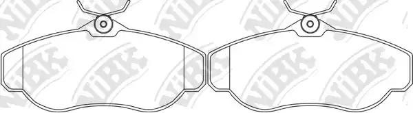 Колодки тормозные LAND ROVER Range Rover (94-02),Discovery (05-09) передние (4шт PN0295 NIBK