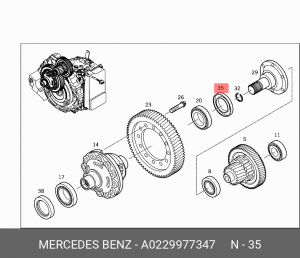 УПЛОТНЕНИЕ 0229977347 A 022 997 73 47 MERCEDES BENZ