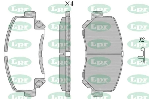 Колодки тормозные дисковые 05P1748 05P1748 LPR