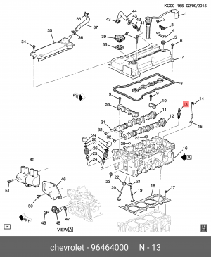 Свеча зажигания CHEVROLET Aveo (1.2) (16V),Spark OE 96464000 GENERAL MOTORS