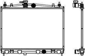 Радиатор Nissan JUKE (F15) 33418507 33418507 SAKURA