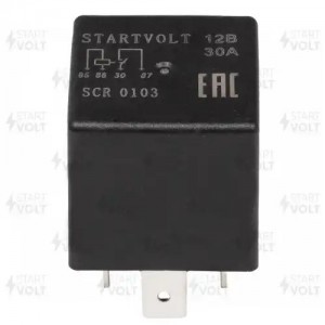Реле универсальное 4-х контактное 12V 30A (без кронштейна) SCR 0103 START VOLT