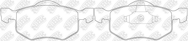 Колодки тормозные дисковые FORD MAVERICK 03/MAZDA TRIBUTE 00  PN5805 PN5805 NIBK