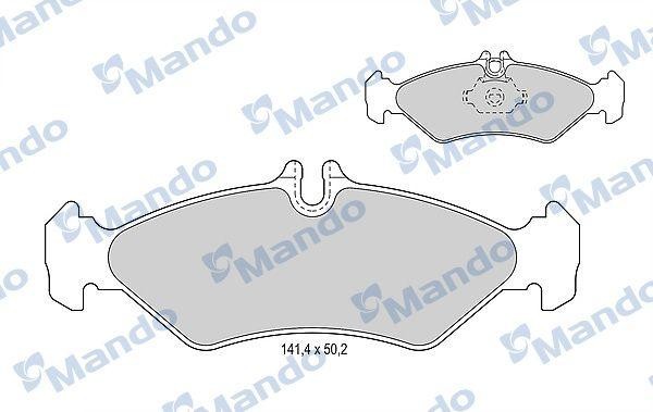 Колодки тормозные MERCEDES Sprinter VW LT задние (4шт.) MANDO MBF015657 MANDO