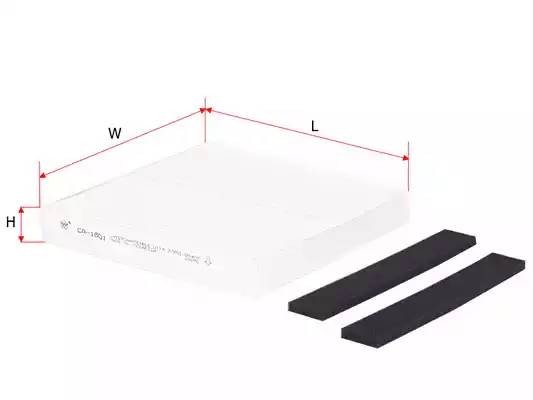 Фильтр воздушный салона CHEVROLET Trailblazer (2.8) SAKURA CA1801 SAKURA