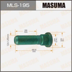 Шпилька колеса SUBARU Pleo (05-09) переднего MASUMA MLS-195 MASUMA