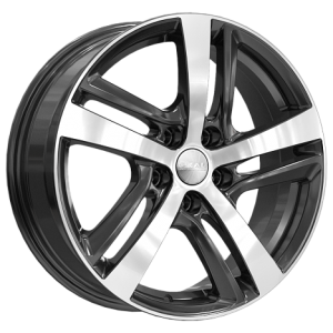 Скад Сеул 17.0 / 6.5J PCD 5x114.30 ET 46.00 ЦО 67.10 Литой / Черный с полированн 2840505 SKAD