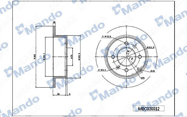 HYUNDAI SONATA 98> MBC030012 MANDO