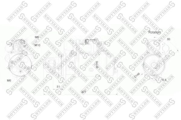 стартер !24V 6.2KW z11 60' влево\ DAF 85 CF/95 XF/XF 95 88-02042-SX STELLOX
