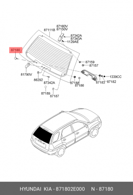 Болт крепления моторчика 87180-2E000 871802E000 HYUNDAI KIA