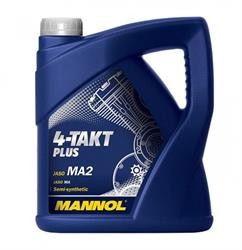 Масло моторное полусинтетическое 7202 4T Plus 10W40 SL, MA2 4л 1425 MANNOL