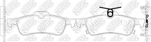 Колодки тормозные HONDA Civic (12-) задние (4шт.) NIBK PN1840 NIBK