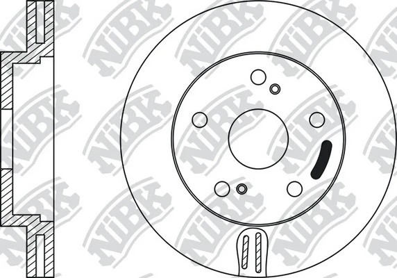 Диск тормозной TOYOTA CARINA E 1.6-2.0 92-95/CELICA 1.8 93- передний RN1058 RN1058 NIBK