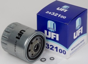 Фильтр топливный дизельный MERCEDES W124, W126, W201 2.0D-3.0D 24.321.00 24.321.00 UFI